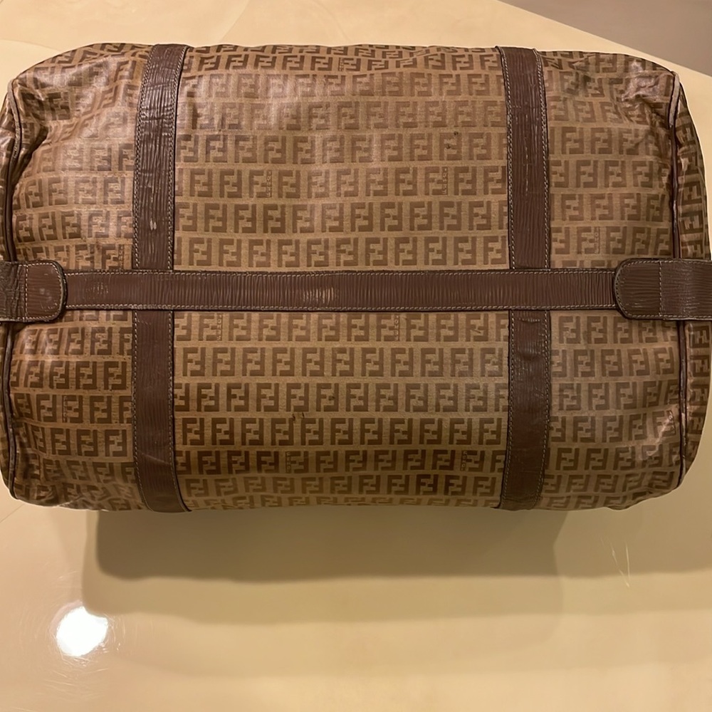 FENDI travel VINTAGE Zucca pattern weekender duffle bag O/S - Picture 11 of 15